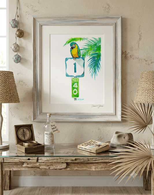 A Parrot Looks at 40 (art print) - davidkjonesart