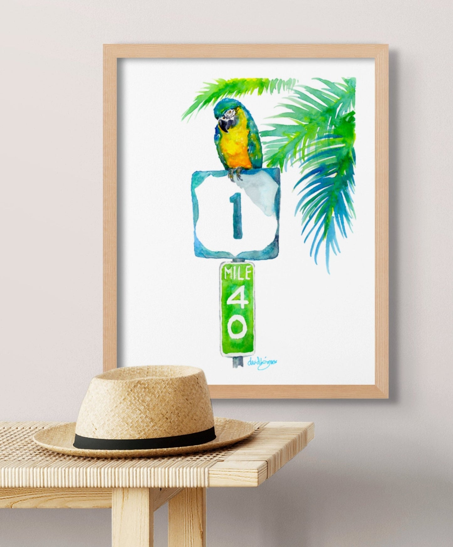 A Parrot Looks at 40 (art print) - davidkjonesart