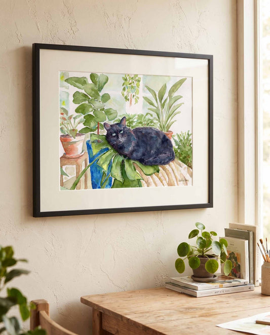 Augustus Black Cat - davidkjonesart