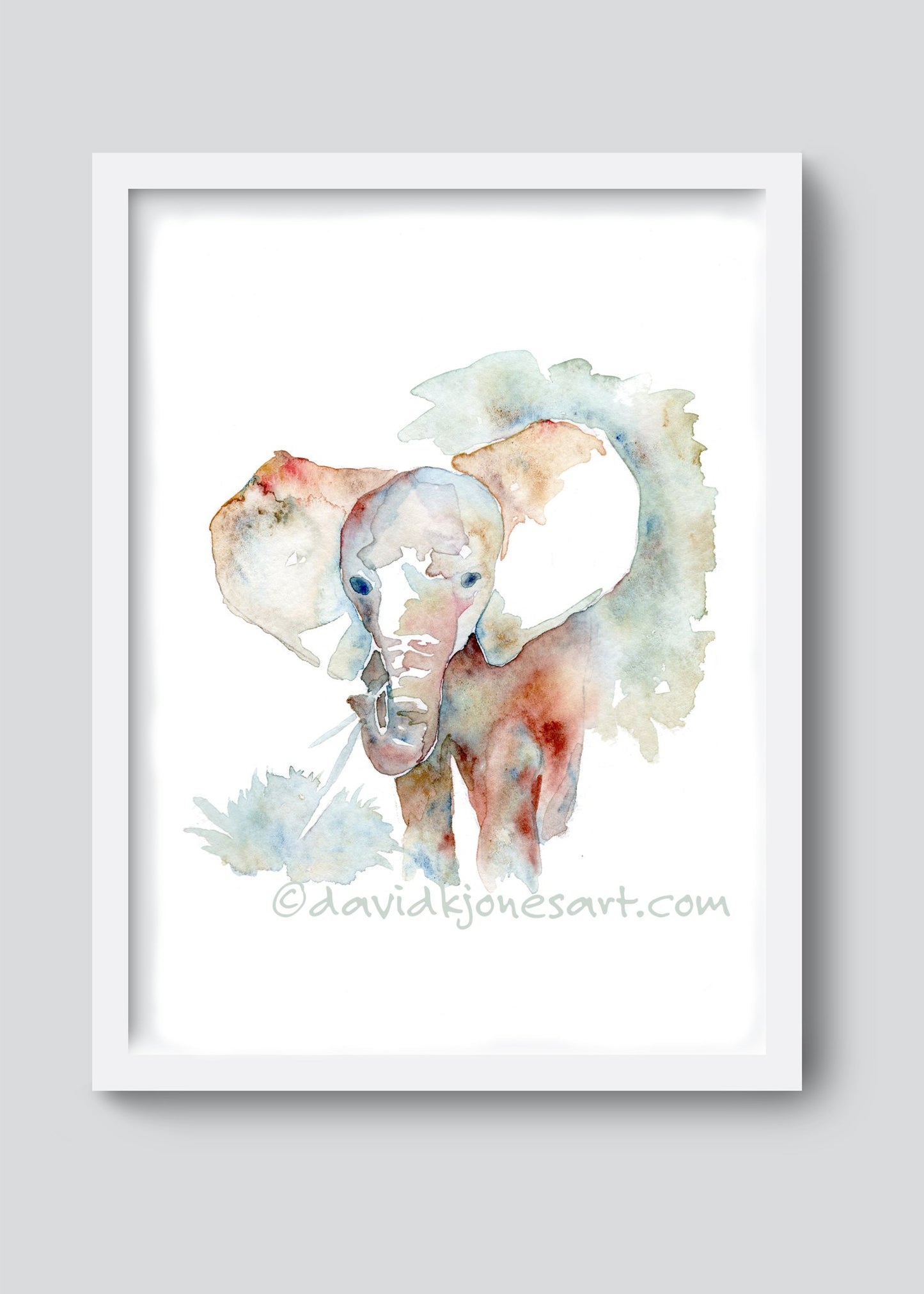 Baby Elephant Ziwa - davidkjonesart