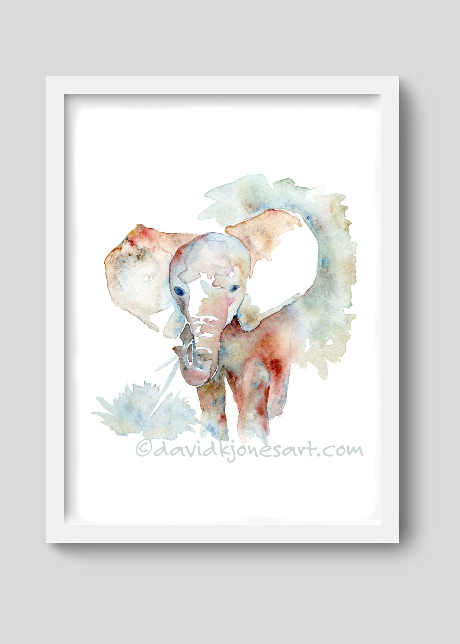 Baby Elephant Ziwa - davidkjonesart
