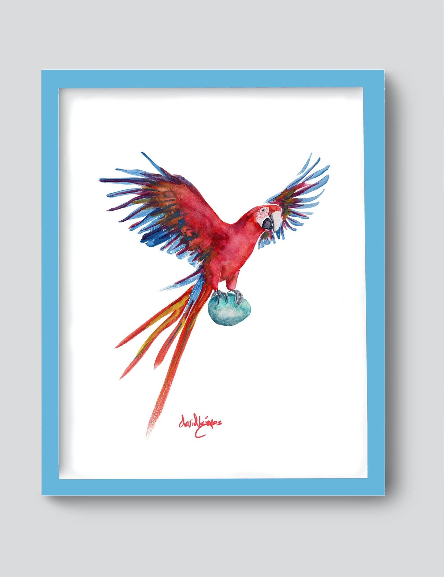 Egg - cellent Parrot (art Print) - davidkjonesart