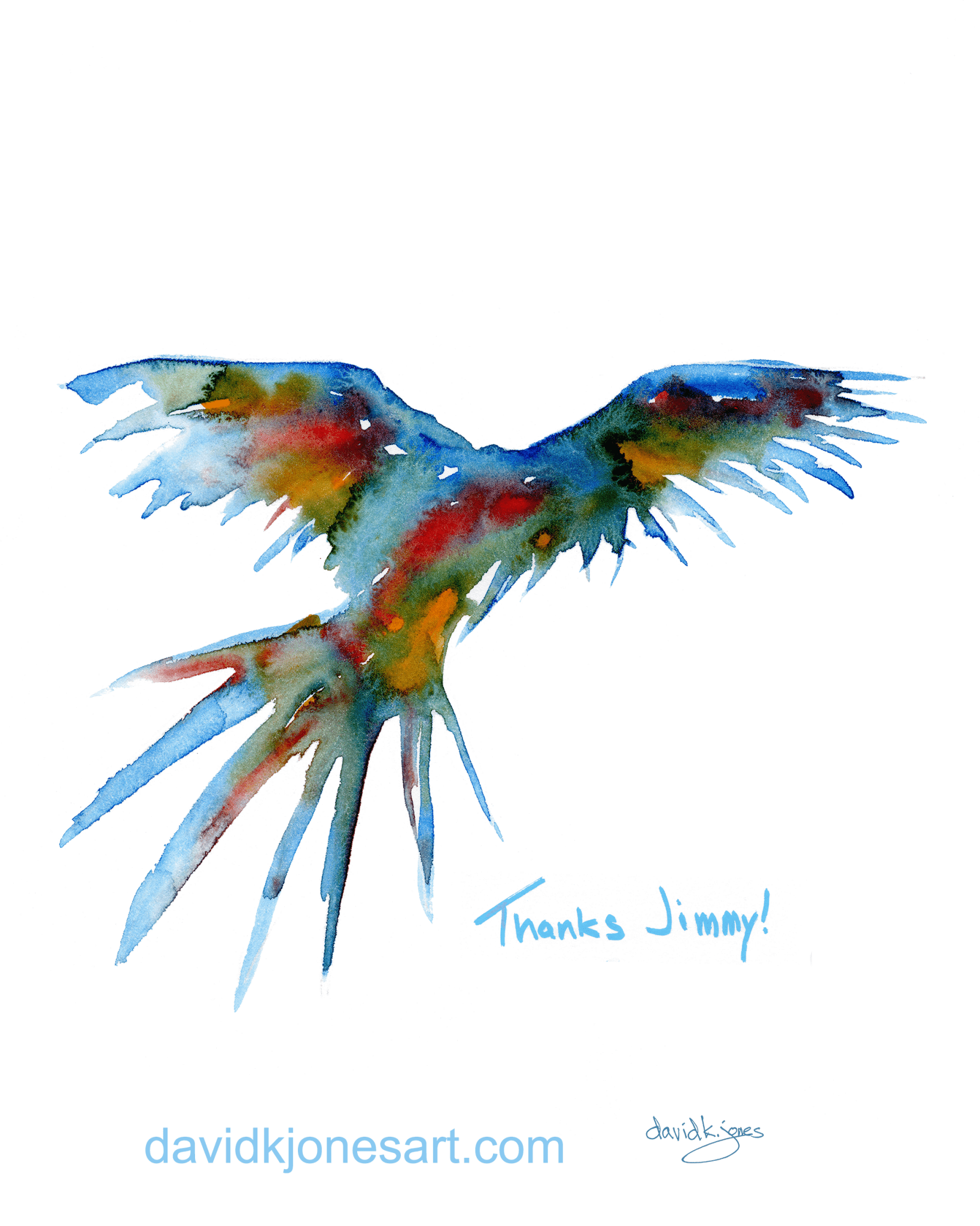 En Route to One Particular Harbour (orginal) - davidkjonesart