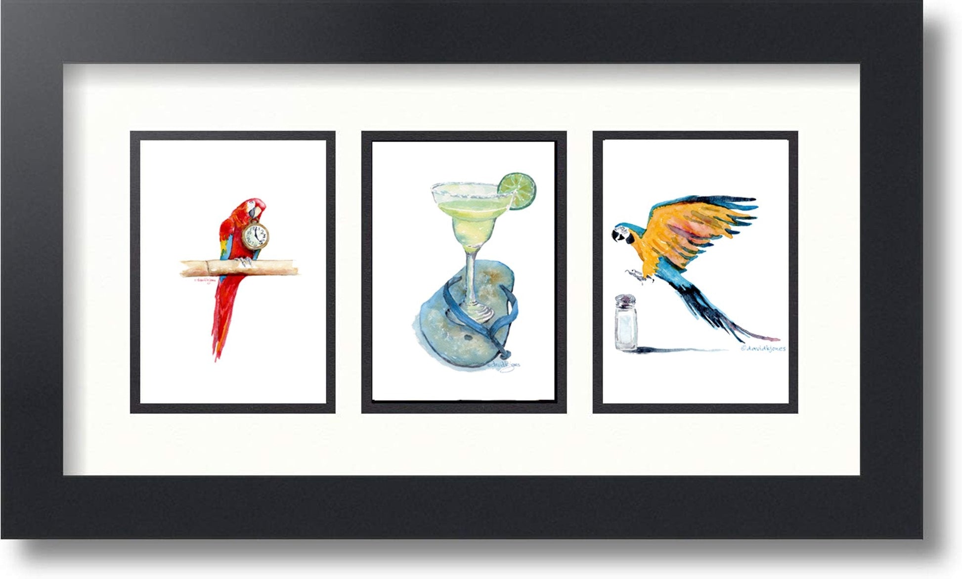 Fins to the Left, Fins to the Right (Art Print) - davidkjonesart