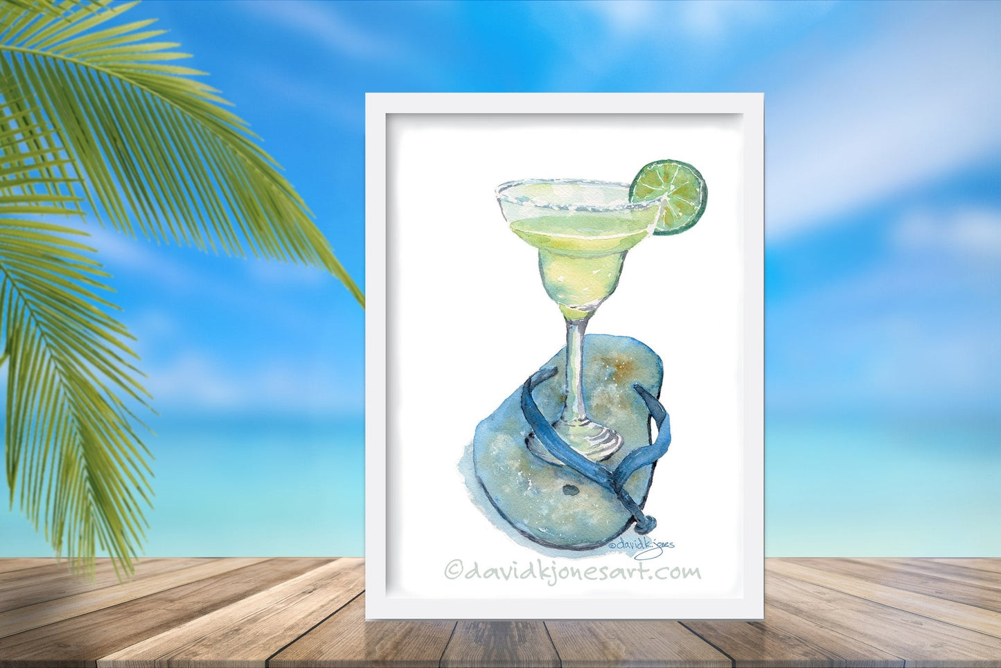 Flip Flop Margarita - davidkjonesart