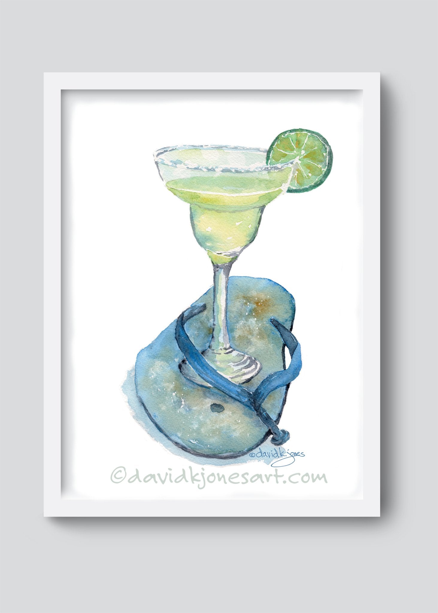 Flip Flop Margarita - davidkjonesart