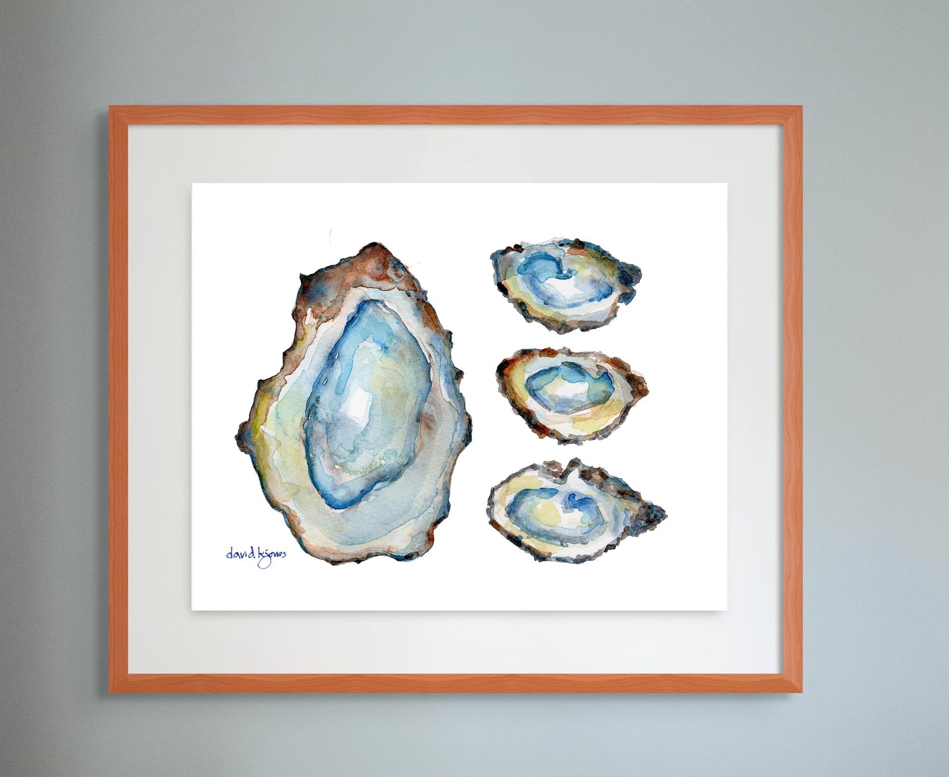 Four Oysters - davidkjonesart