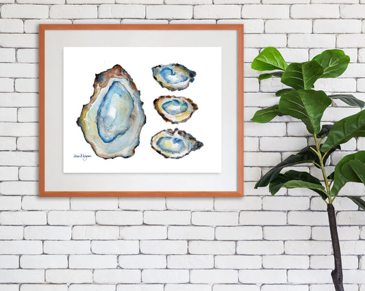 Four Oysters - davidkjonesart