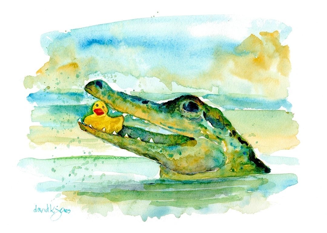 Gator & Duckie - davidkjonesart