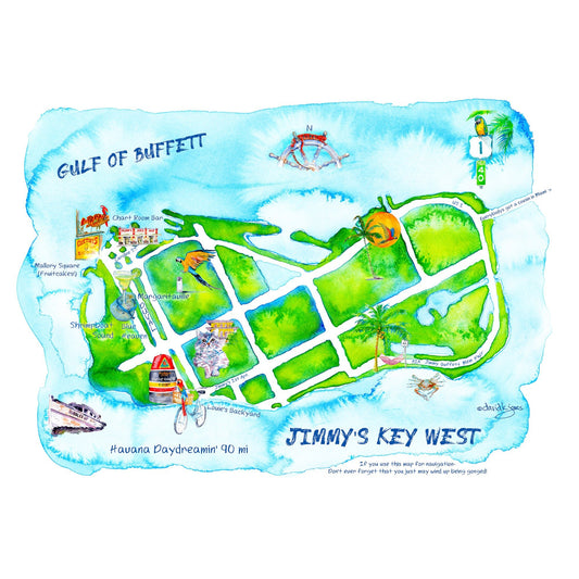 Jimmy's Key West - davidkjonesart