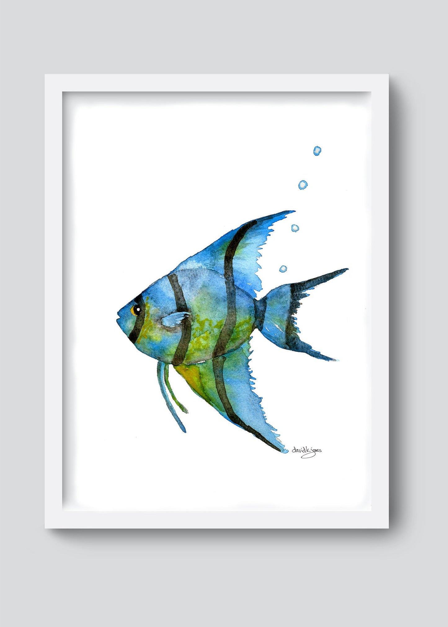 Little Bubbles (watercolor art print) - davidkjonesart