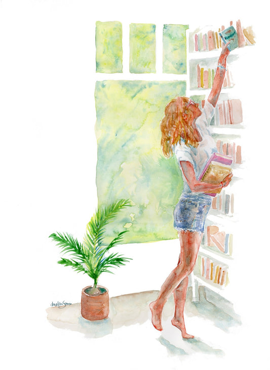 Love in the Library - davidkjonesart