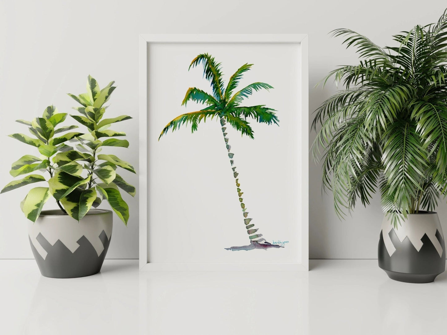 Palm Tree 3 Beach Art Print - davidkjonesart