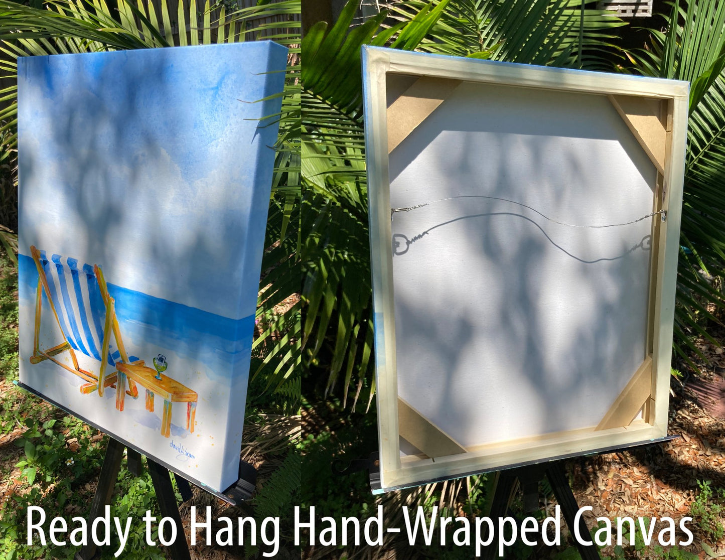 Palm Tree 3 Beach Art Print - davidkjonesart