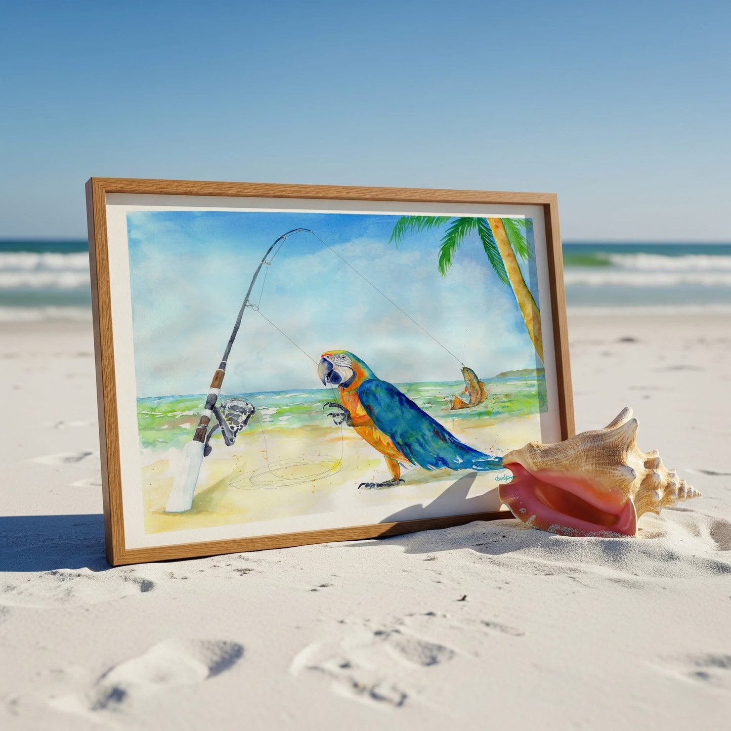 Parrothead Fish Tale - davidkjonesart