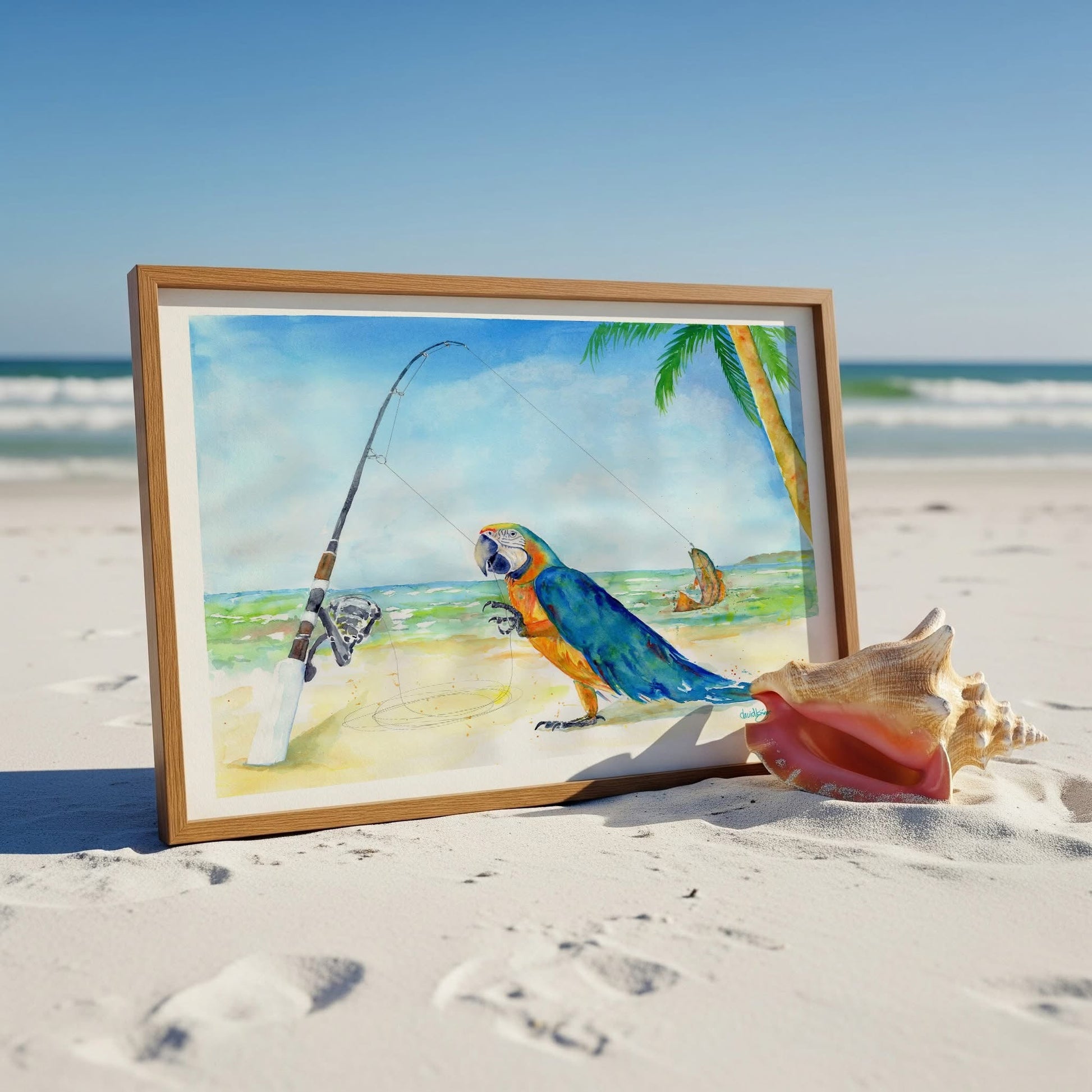 Parrothead Fish Tale - davidkjonesart