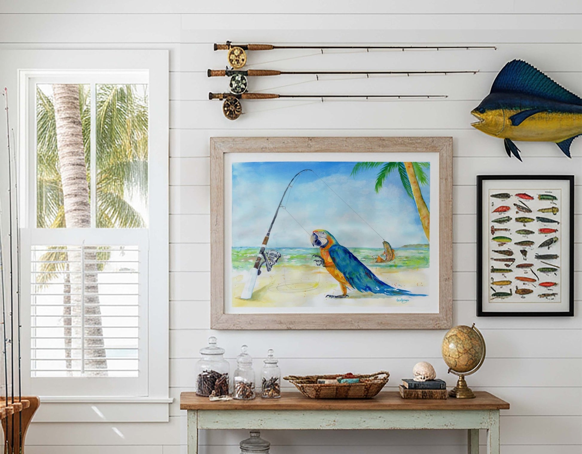 Parrothead Fish Tale - davidkjonesart