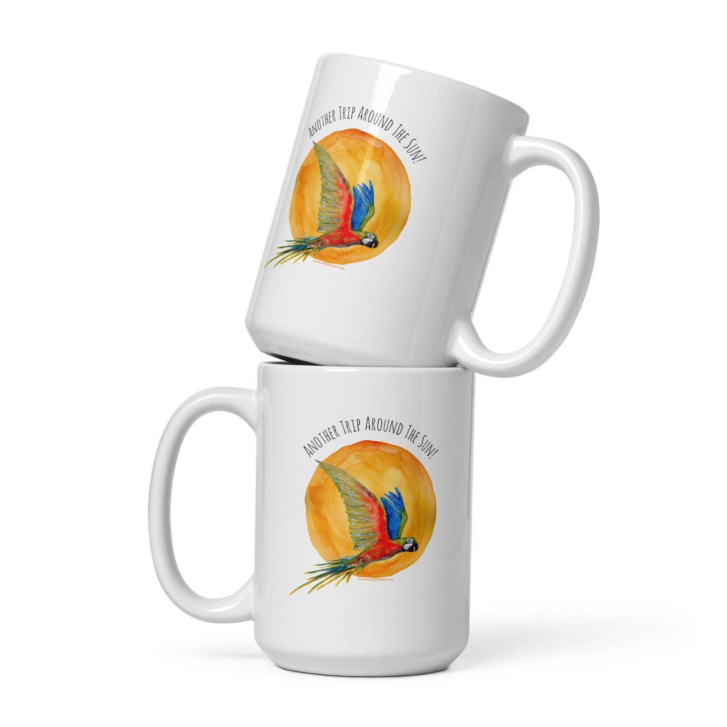 Another Trip Around The Sun white glossy mug