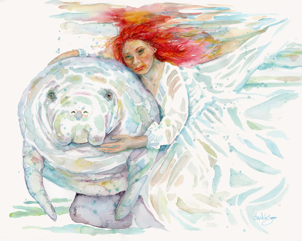 Mermaids (original watercolor)