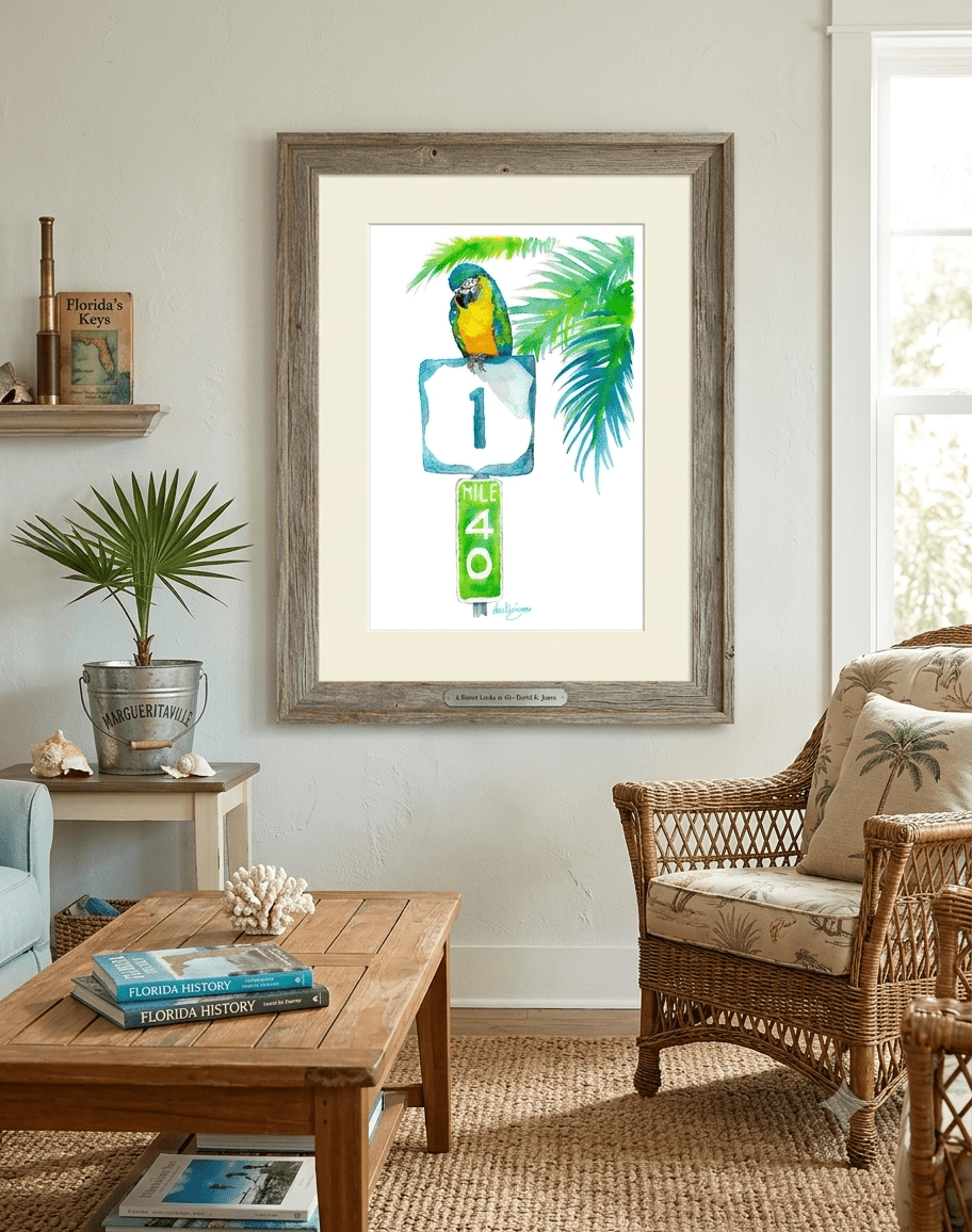 A Parrot Looks at 40 (art print) - davidkjonesart