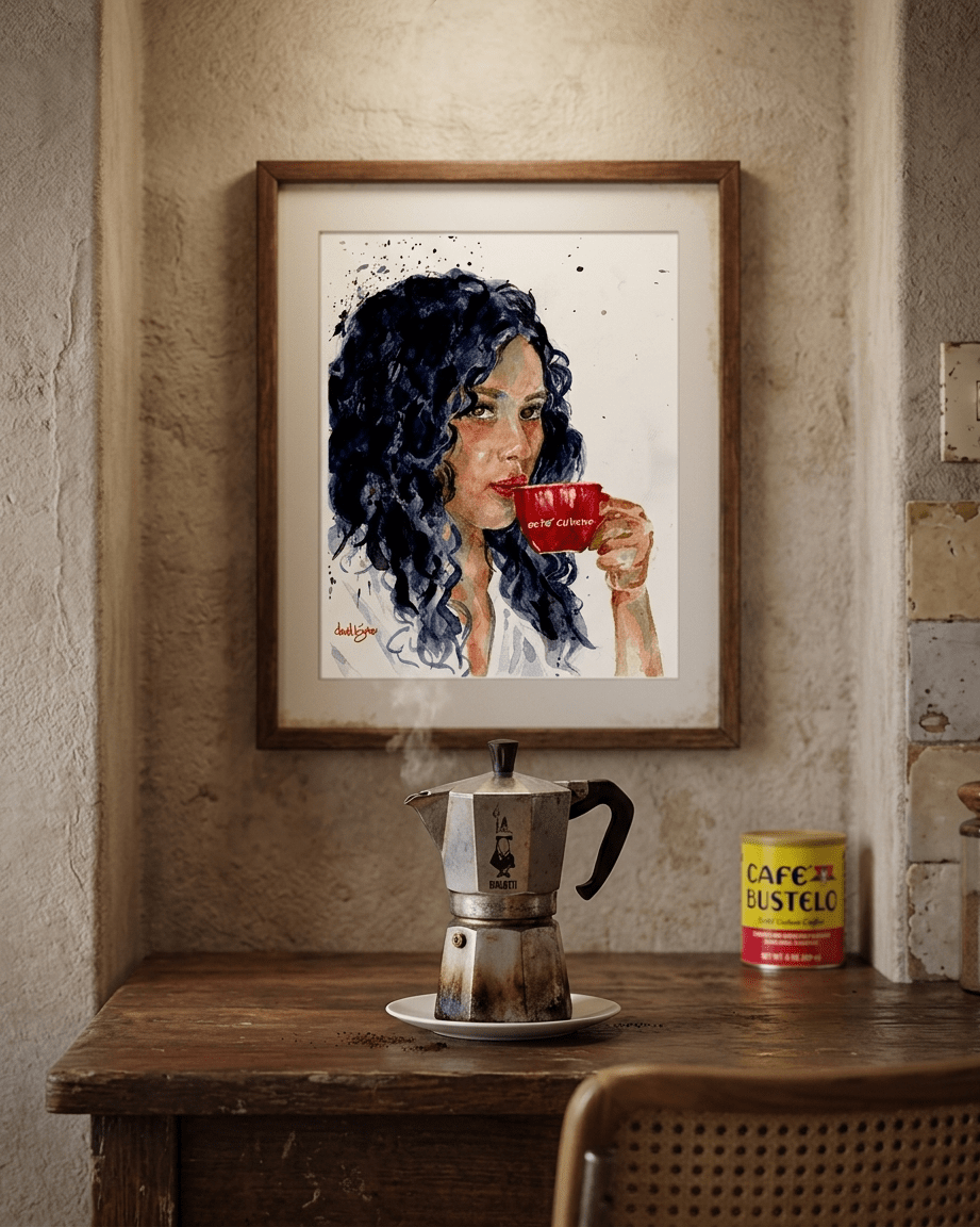 Café Cubano (art print) - davidkjonesart
