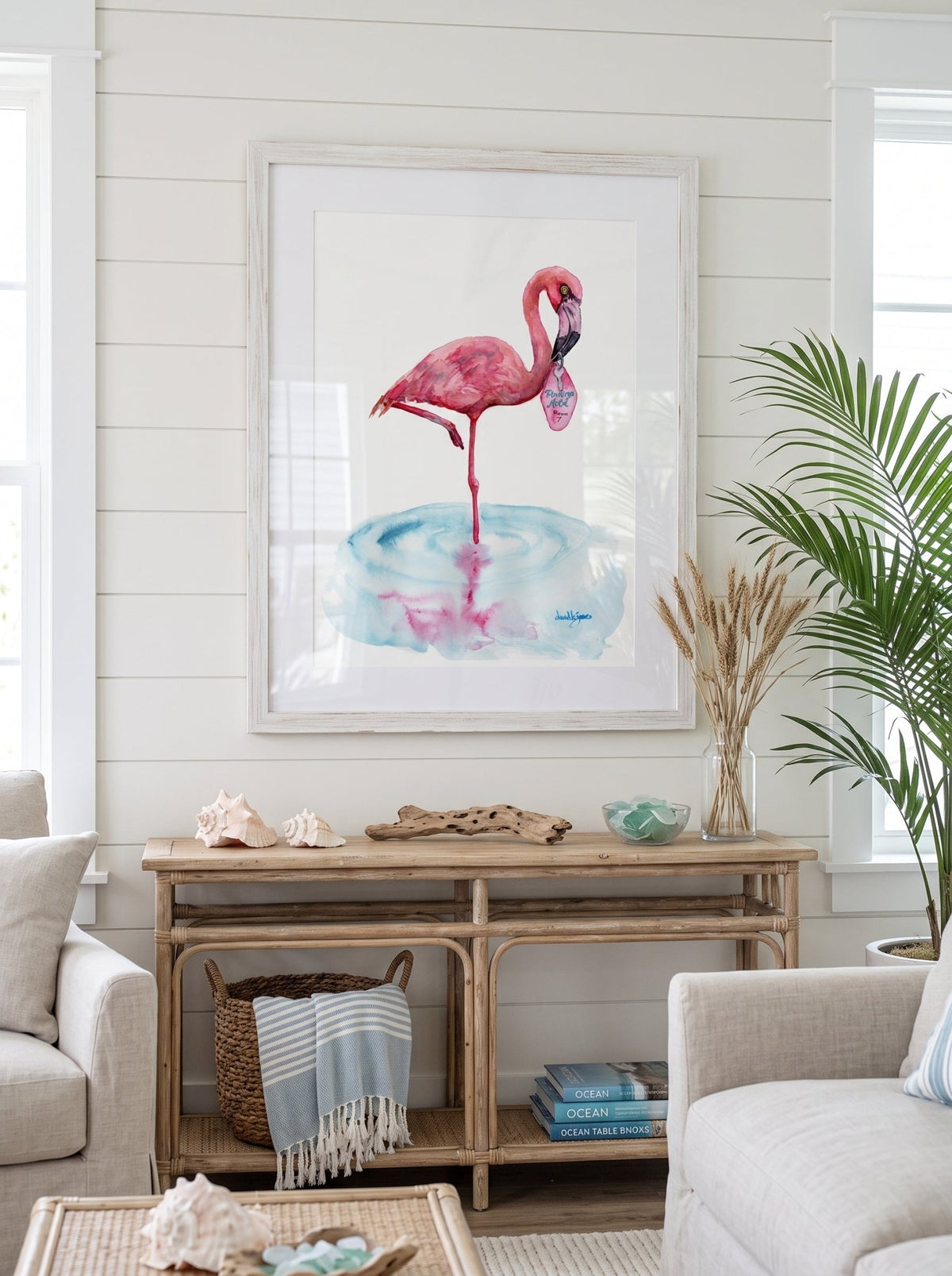 Flamingo Motel (art print) - davidkjonesart