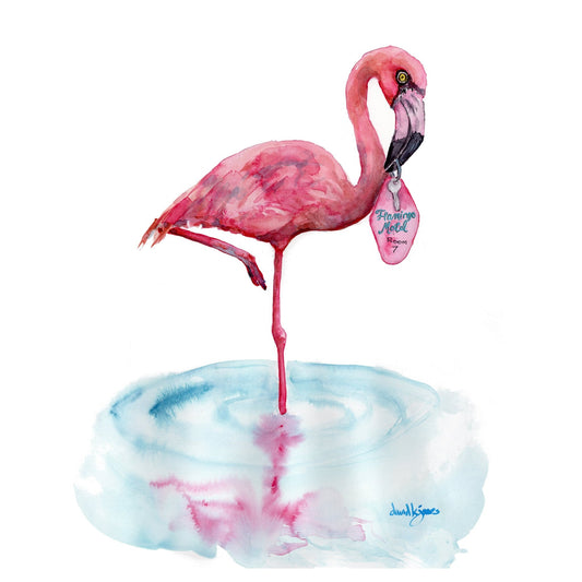 Flamingo Motel (art print) - davidkjonesart