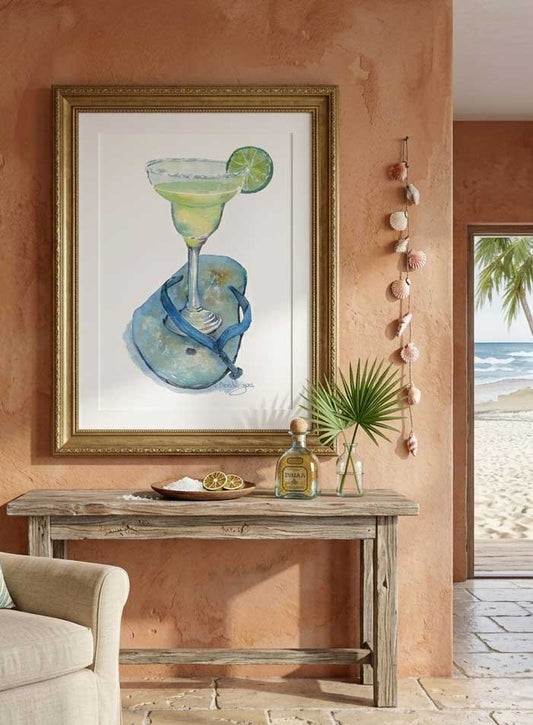 Flip Flop Margarita - davidkjonesart