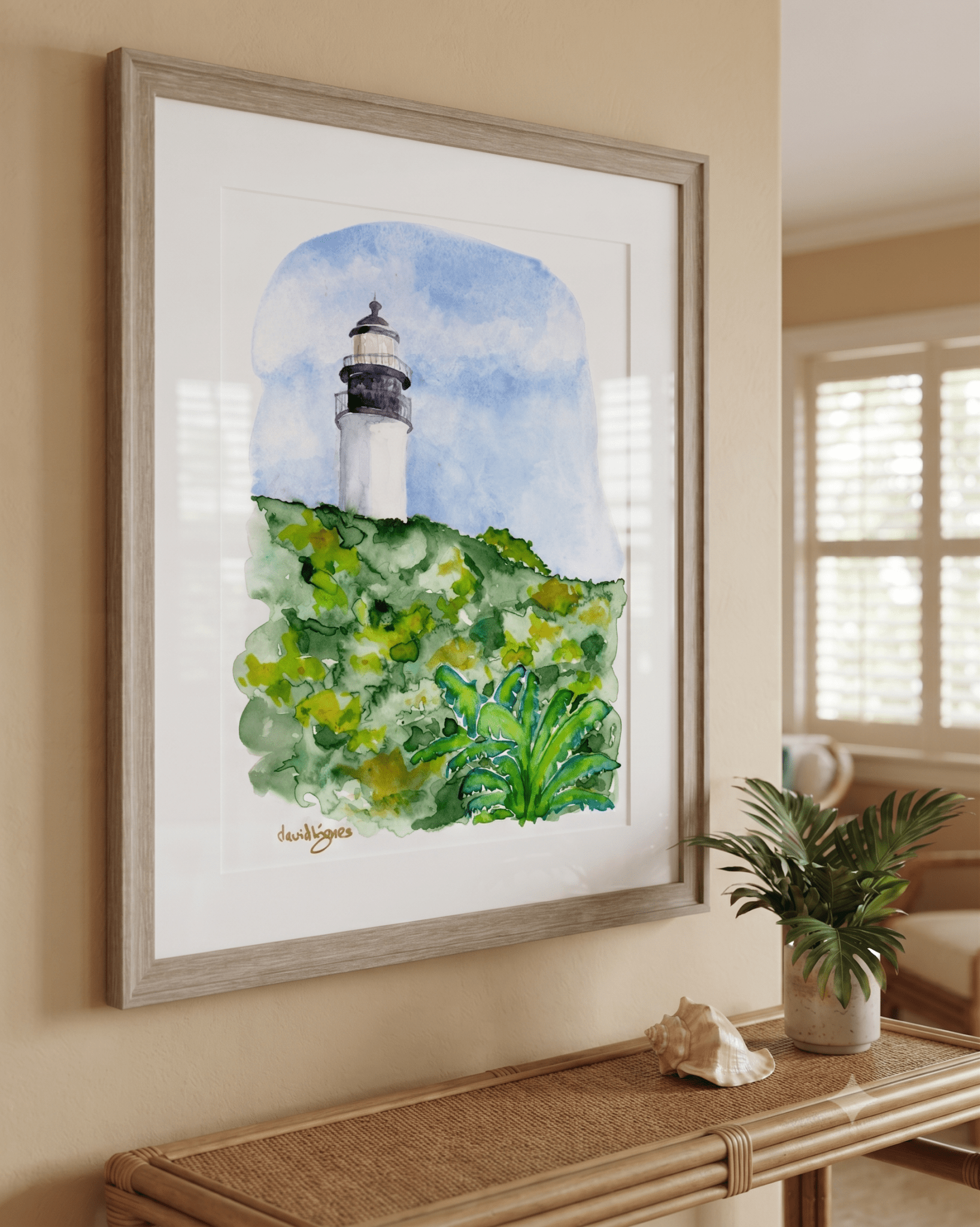 Key West Lighthouse (art print) - davidkjonesart
