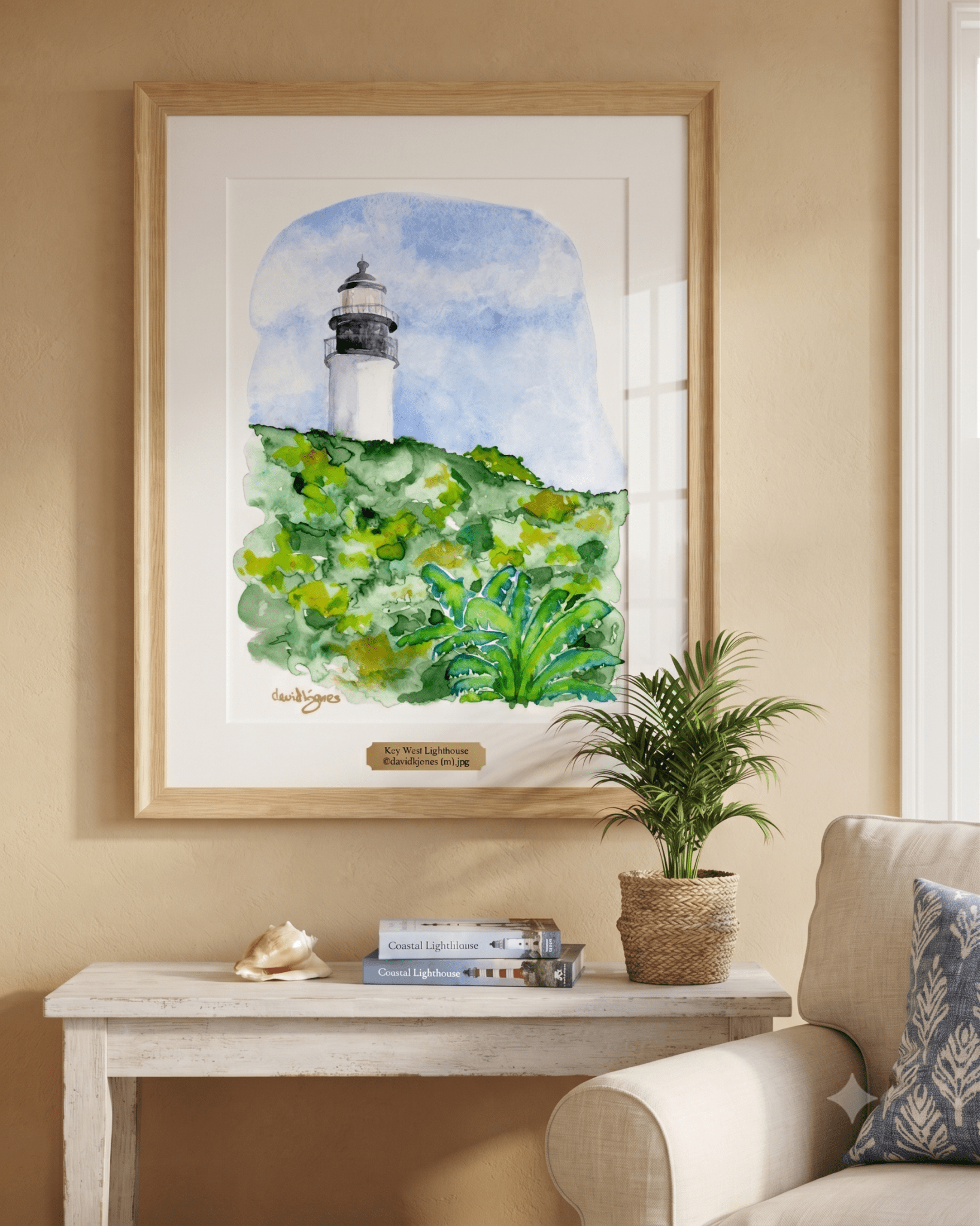 Key West Lighthouse (art print) - davidkjonesart
