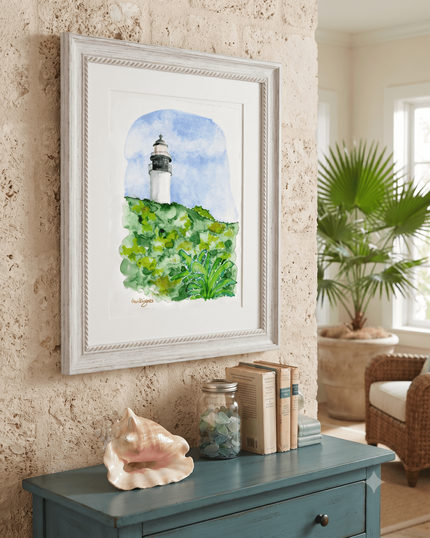 Key West Lighthouse (art print) - davidkjonesart