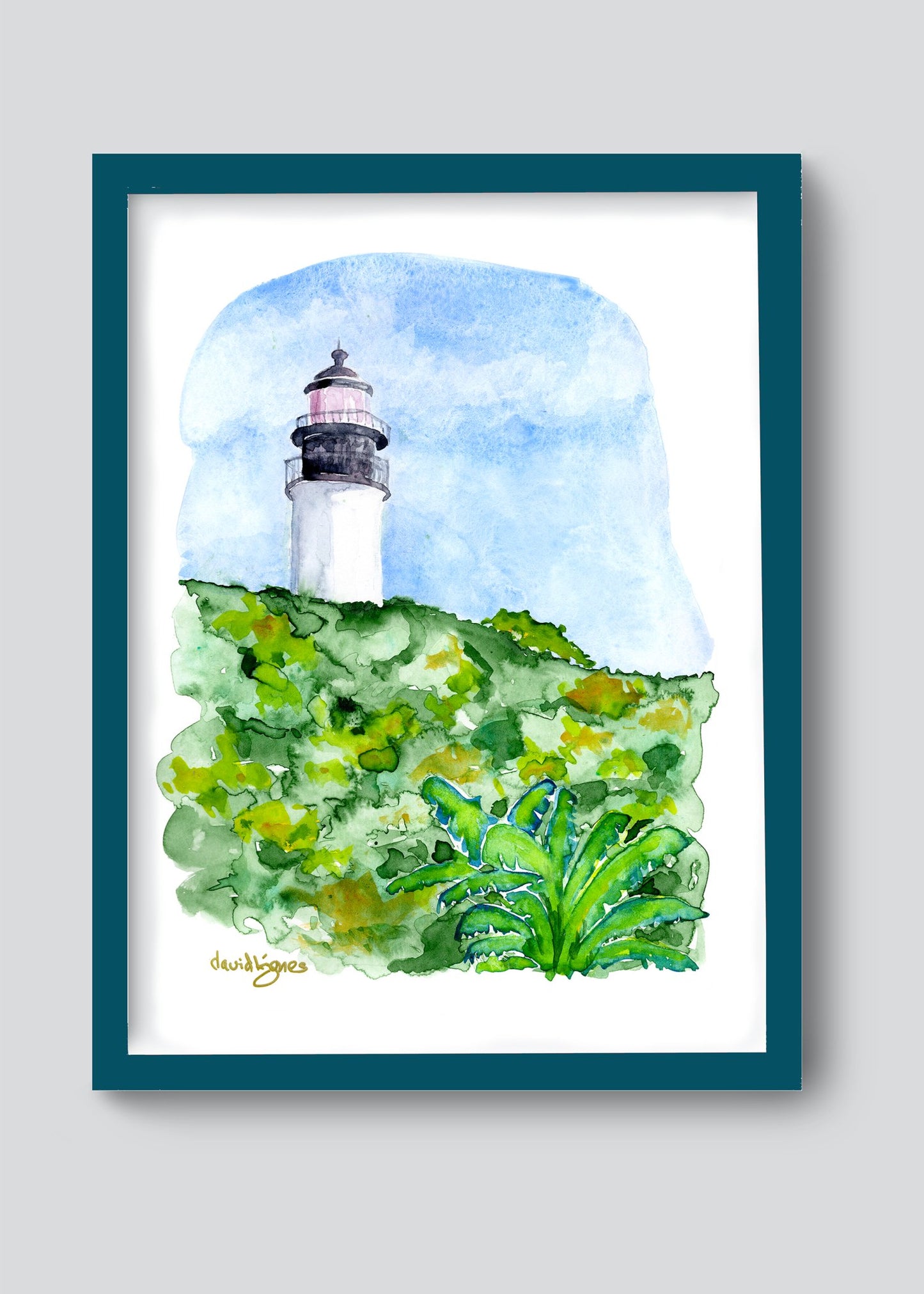 Key West Lighthouse (art print) - davidkjonesart