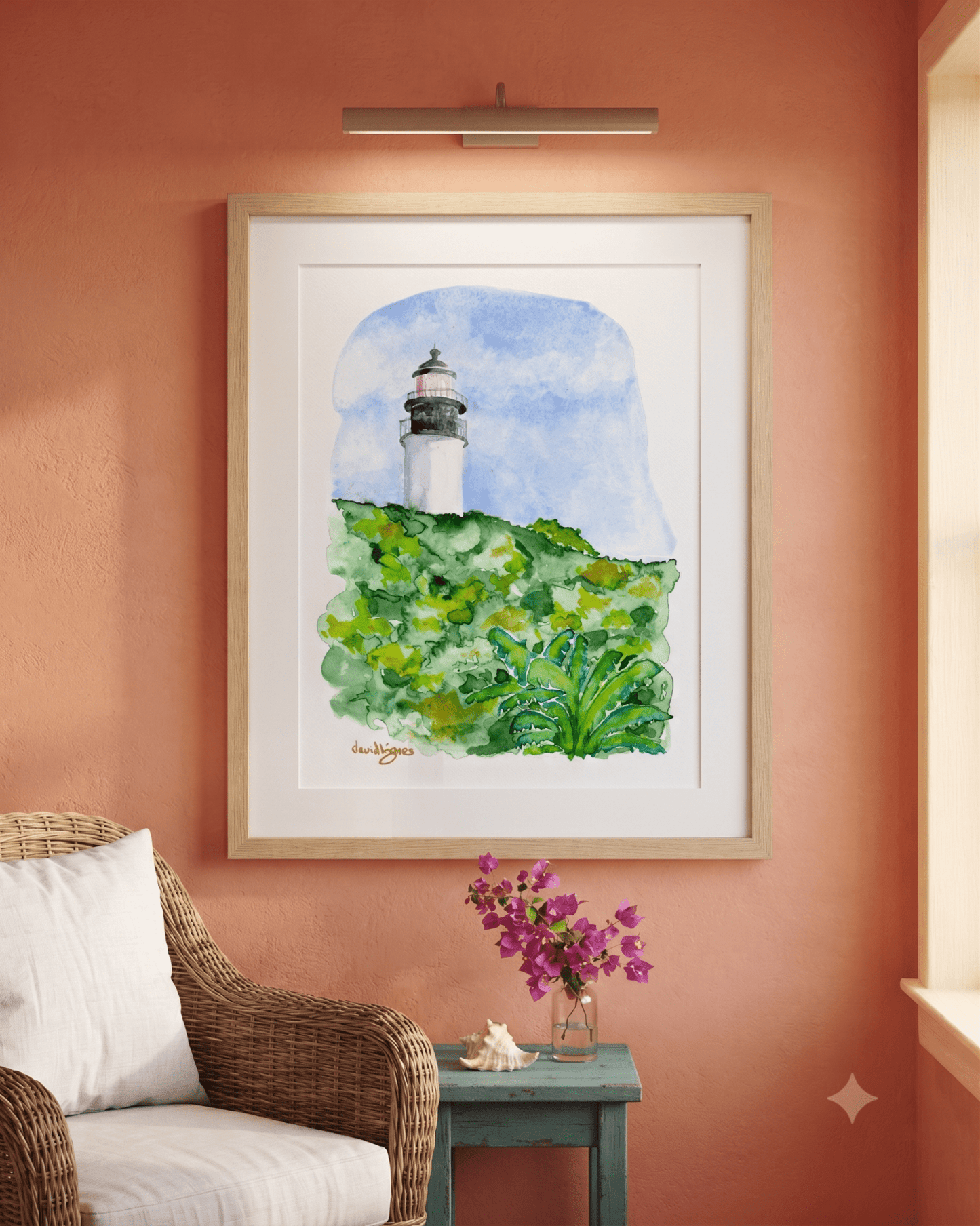 Key West Lighthouse (art print) - davidkjonesart