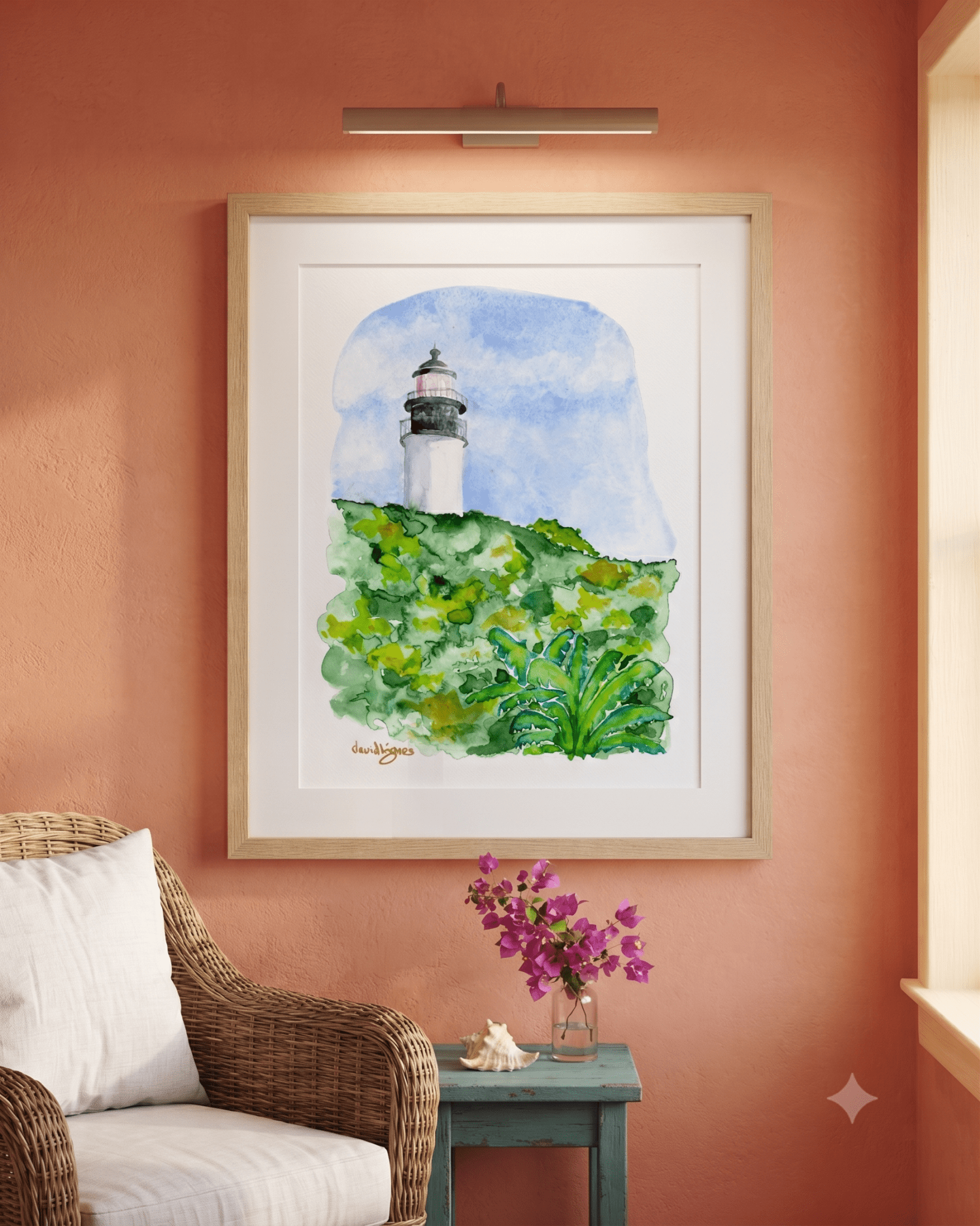 Key West Lighthouse (art print) - davidkjonesart