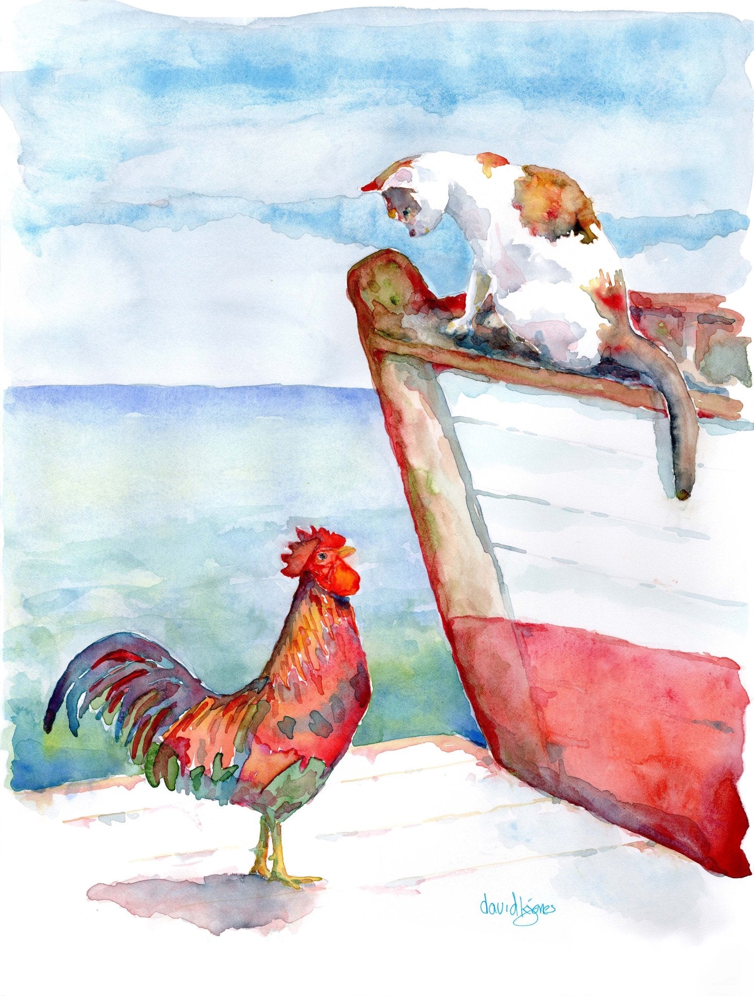 Key West Welcome (art print) - davidkjonesart
