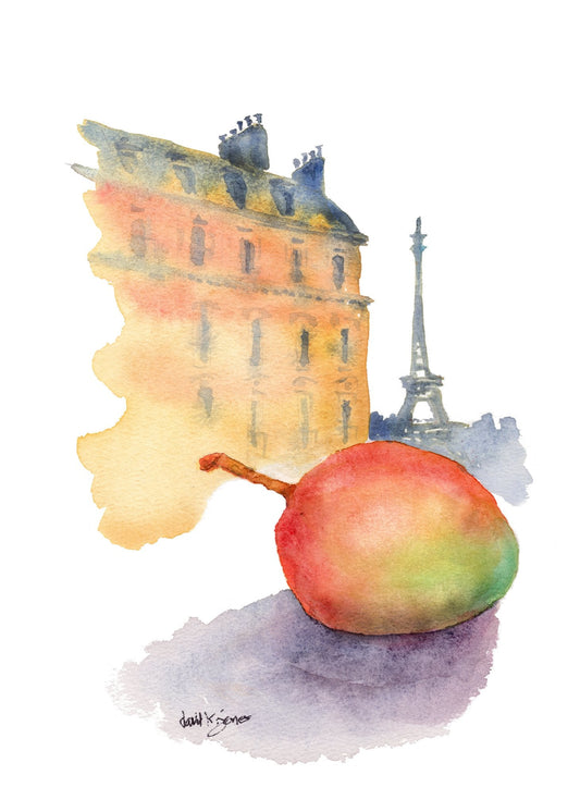 Mango in Paris - davidkjonesart