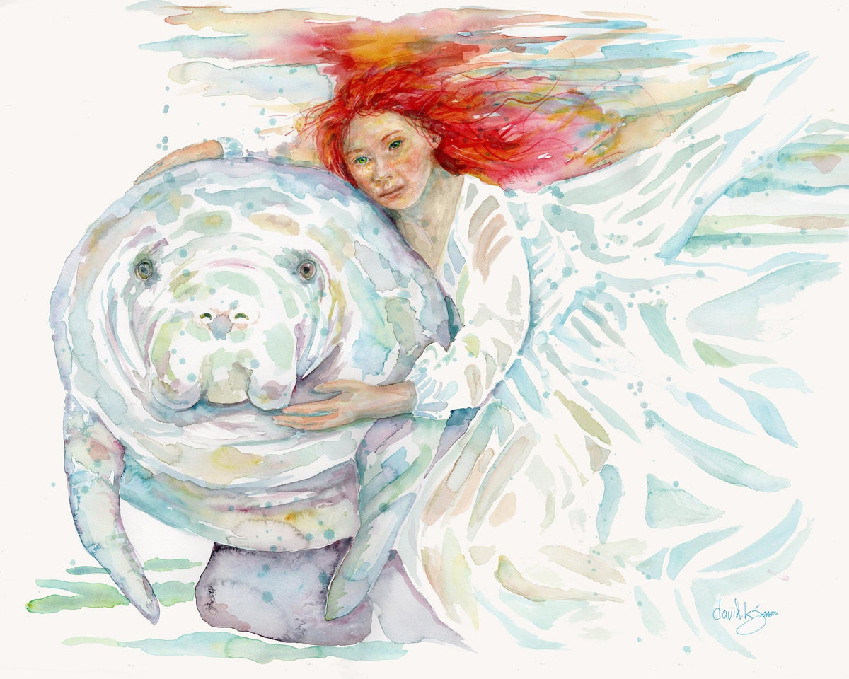 Mermaids (art print) - davidkjonesart