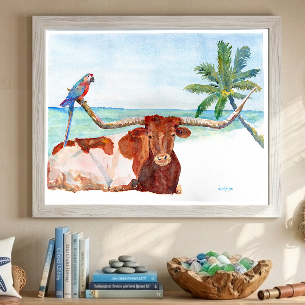 MOO - garitaville (art print) - davidkjonesart