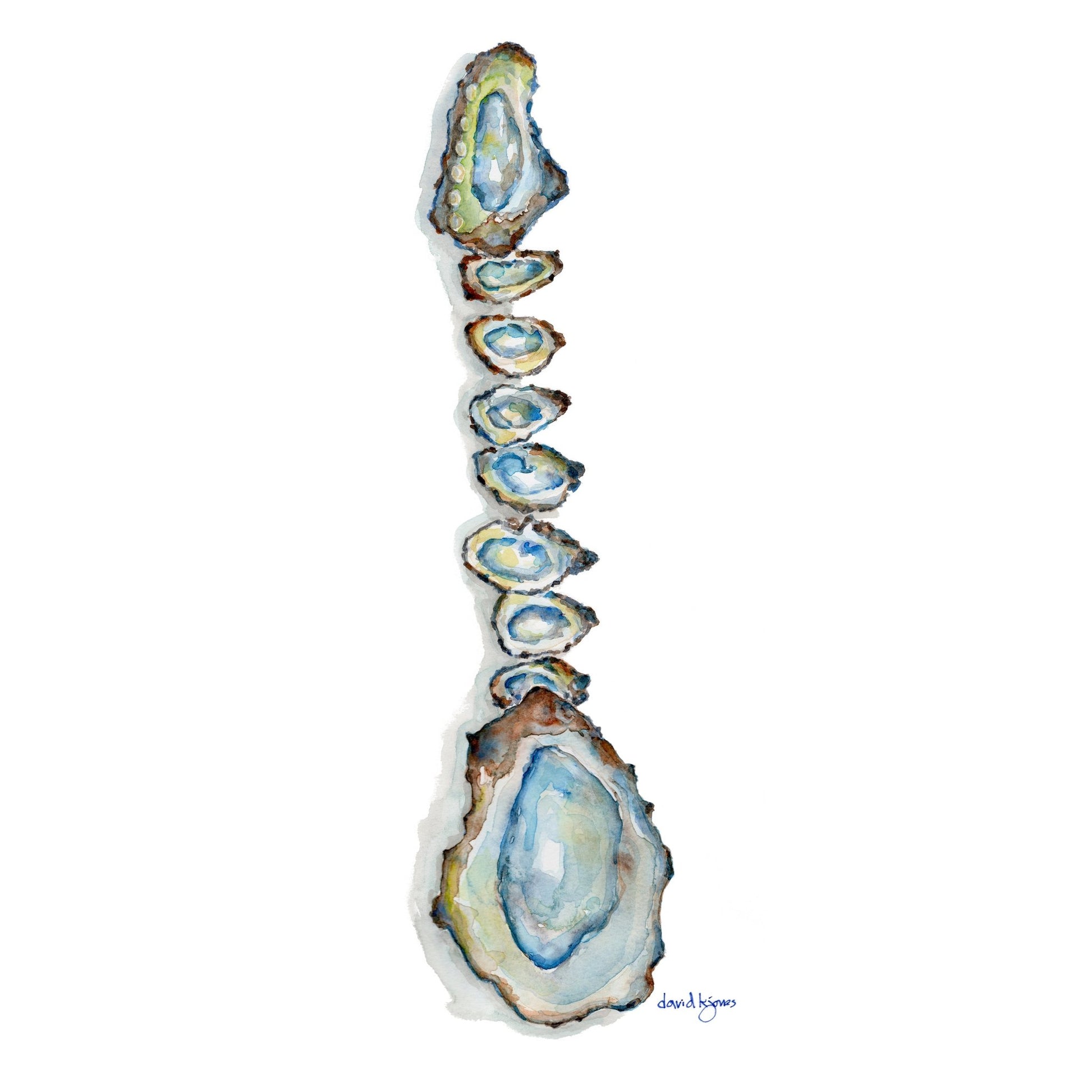 Oyster Guitar - davidkjonesart