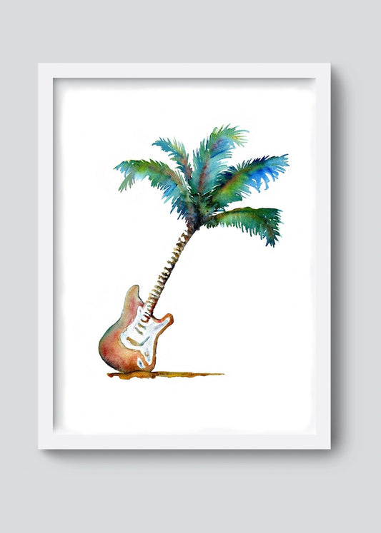 Palm Guitar - davidkjonesart