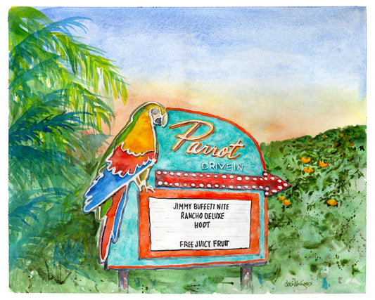 Parrot Drive - In (Jimmy Buffett Nite) - davidkjonesart