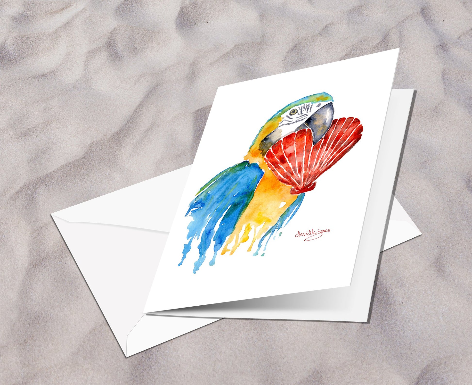 Parrot Heart (CARD) - davidkjonesart