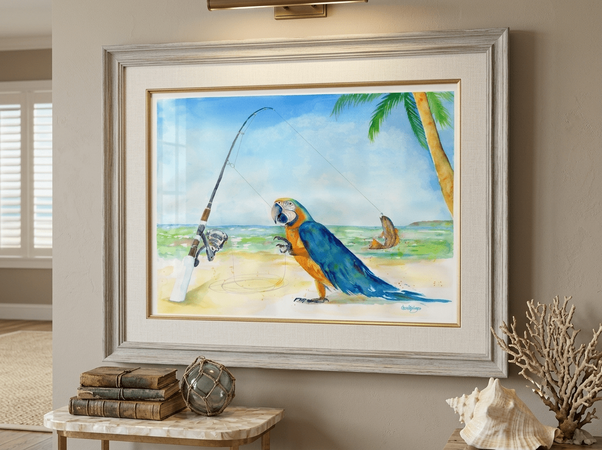 Parrothead Fish Tale - davidkjonesart