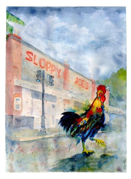 Sloppy Chicken (art print) - davidkjonesart