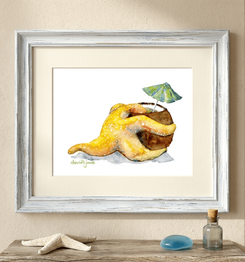 Starfish Drink (print) - davidkjonesart