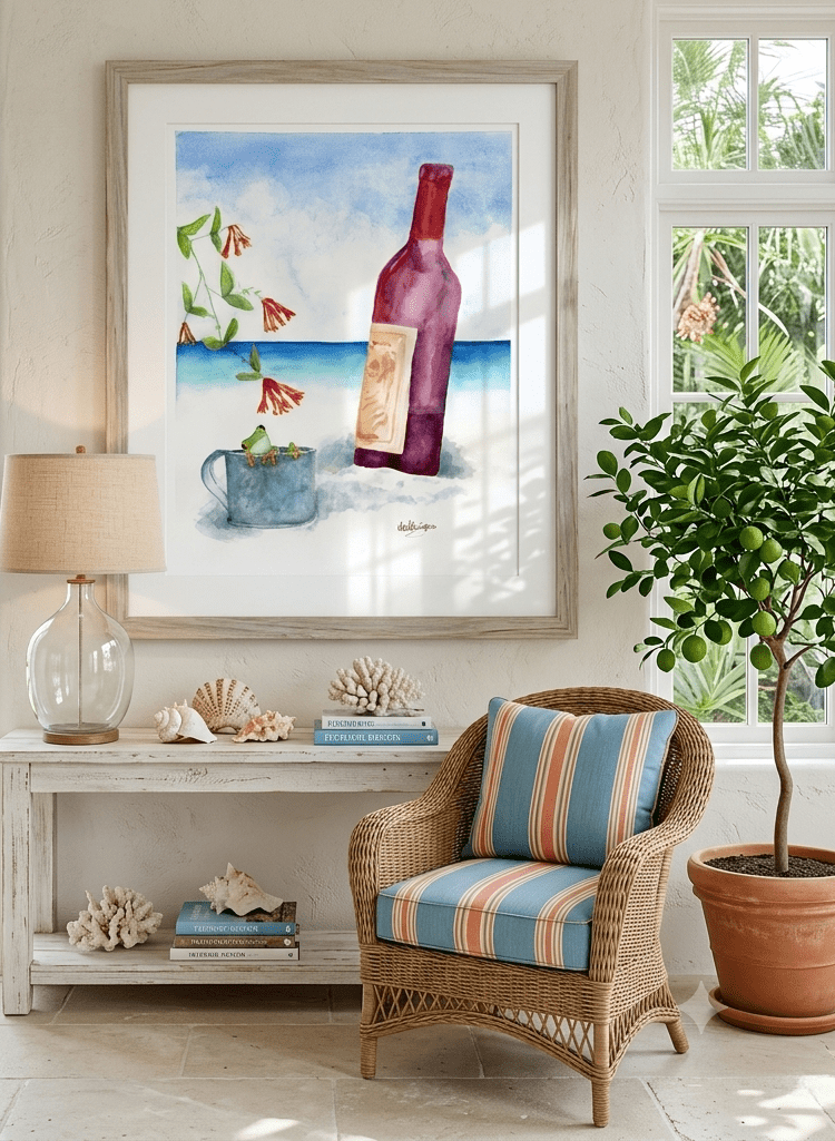 Tin Cup Chalice on the Beach - davidkjonesart