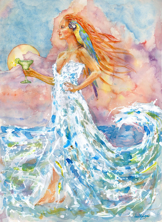 Treat Her Like A Lady (ORIGINAL WATERCOLOR) - davidkjonesart